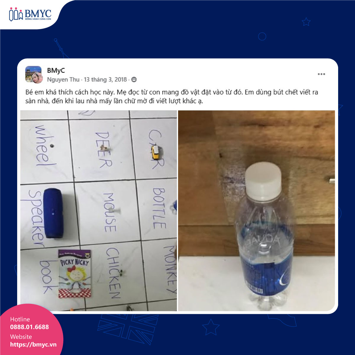 Nhan-ngay-bo-flashcard-tu-bmyc....4 Chị Nguyen Thu đã truyền cảm hứng khi chia sẻ cách con trai mình tự tạo flashcard học từ vựng ngay trên sàn nhà!