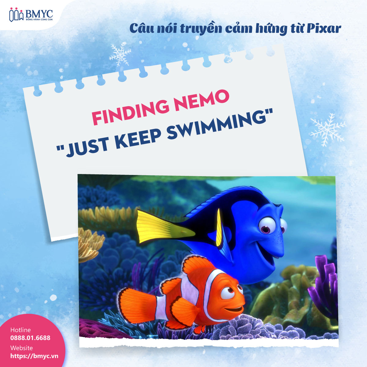 Tong-hop-nhung-cau-noi-y-nghia-trong-phim-hoat-hinh....6 Finding Nemo - "Just Keep Swimming"