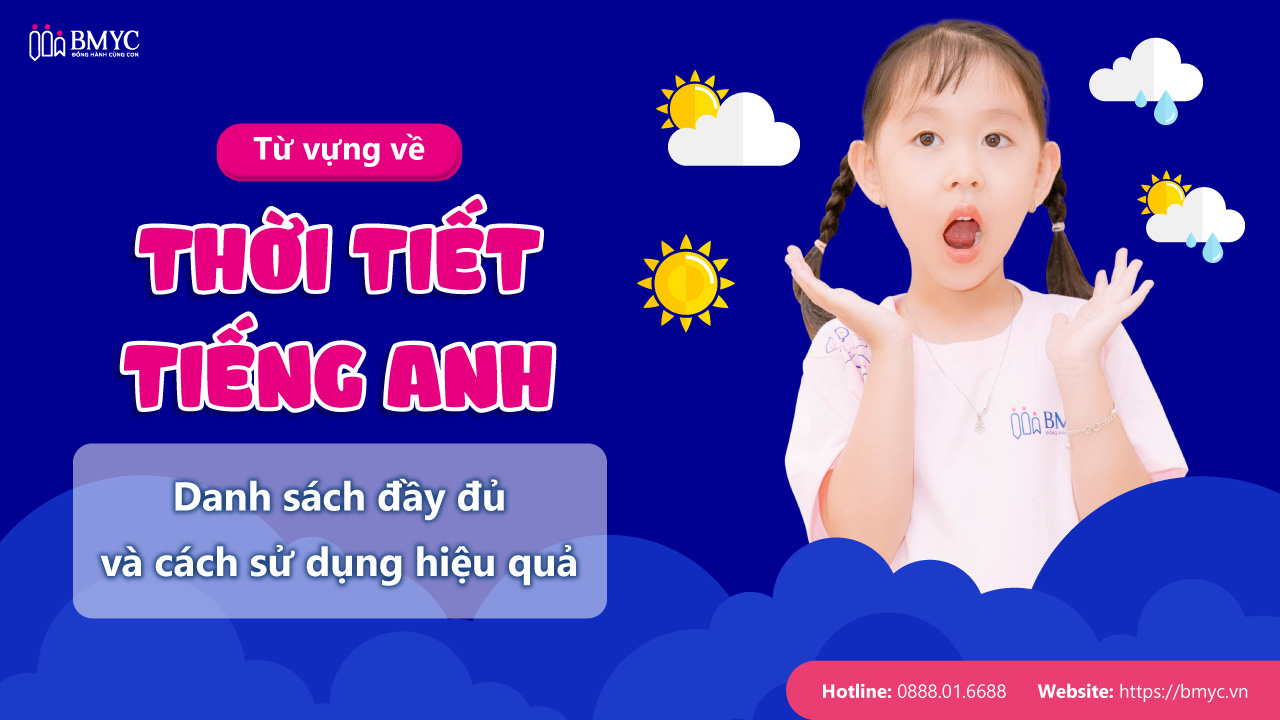 Từ vựng về thời tiết tiếng Anh: Danh sách đầy đủ và cách sử dụng hiệu quả
