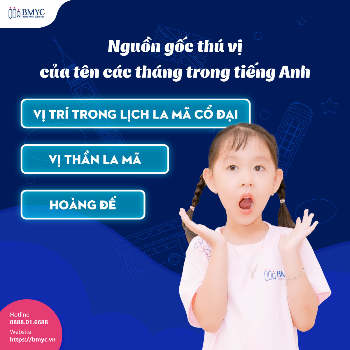 Nguồn gốc thú vị của tên các tháng trong tiếng Anh