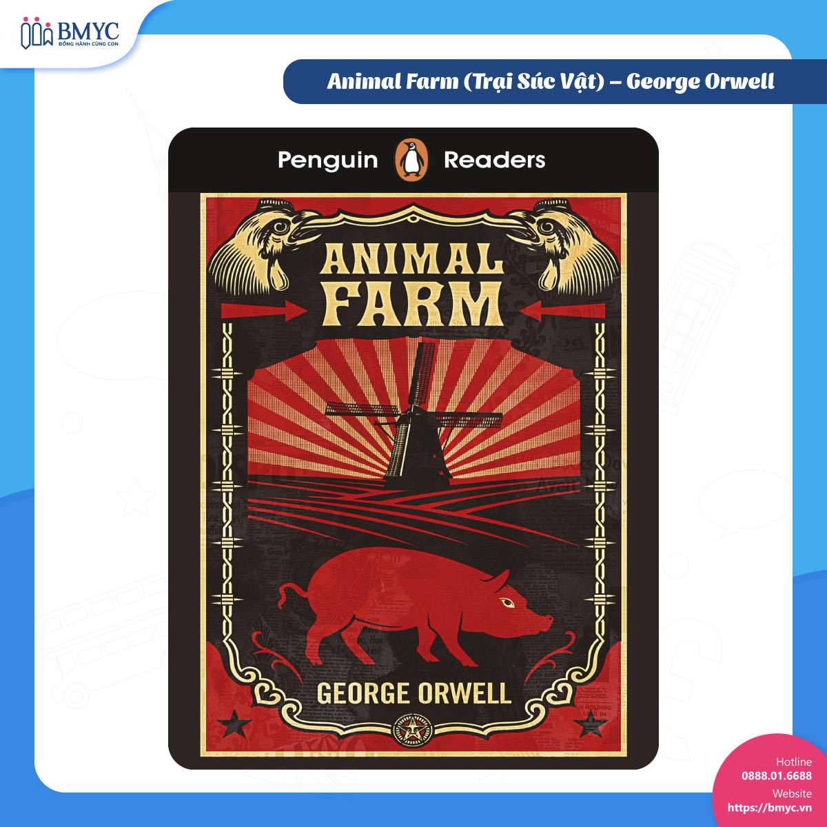 Hoc-tieng-Anh-qua-tieu-thuyet.4 Animal Farm (Trại Súc Vật) – George Orwell