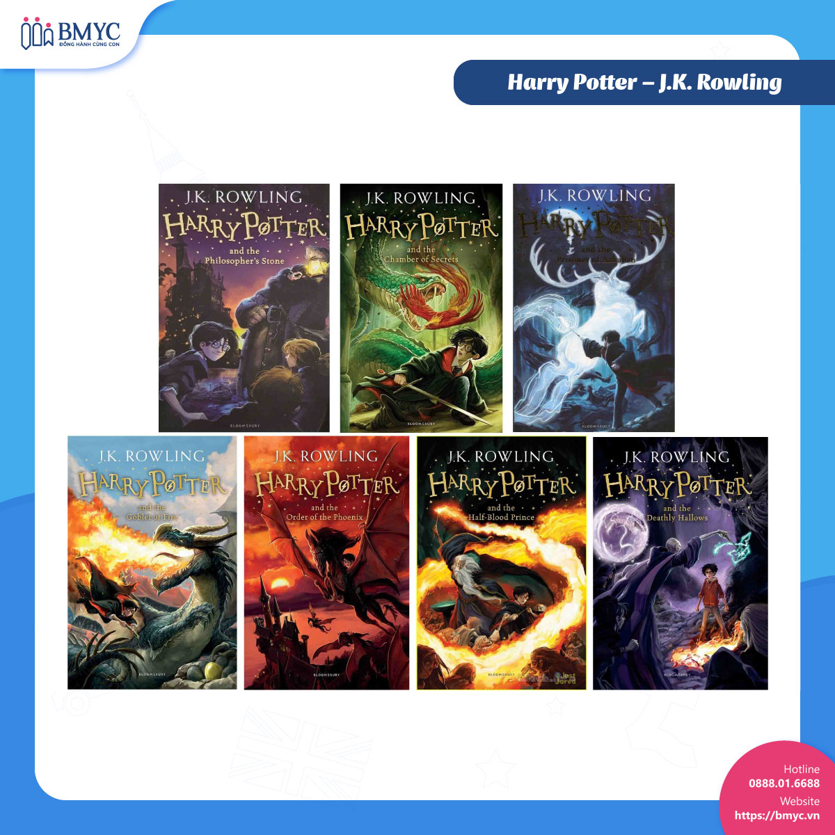 Hoc-tieng-Anh-qua-tieu-thuyet.7 Harry Potter – J.K. Rowling