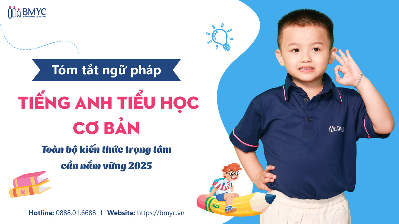 Tóm tắt ngữ pháp tiếng Anh tiểu học cơ bản: Toàn bộ kiến thức trọng tâm cần nắm vững 2025