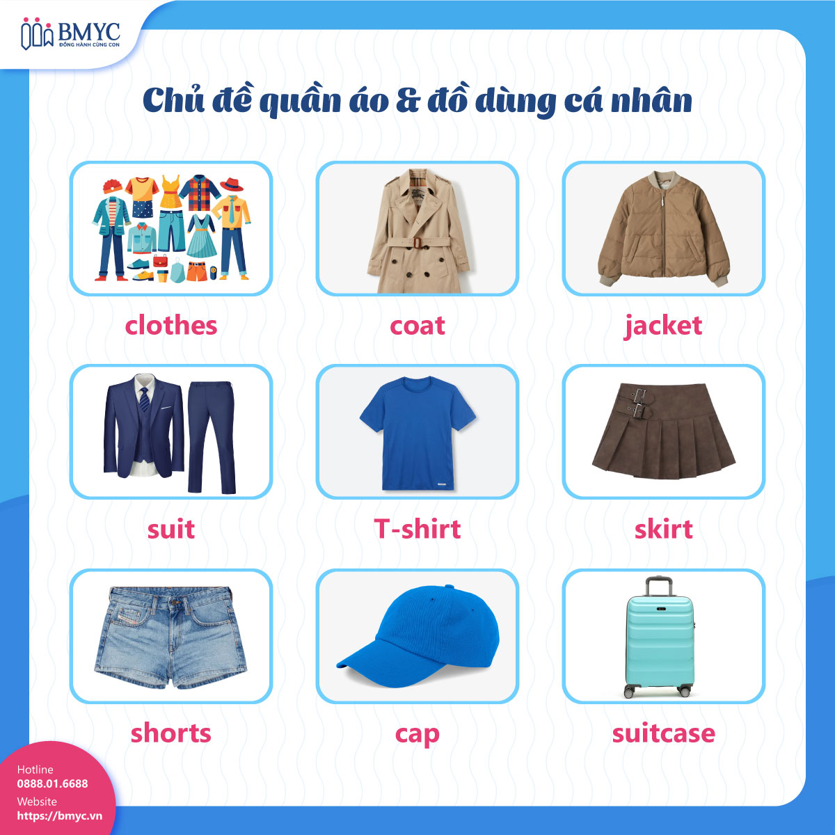 Chủ đề Quần áo & đồ dùng cá nhân (Clothing & Personal Items)