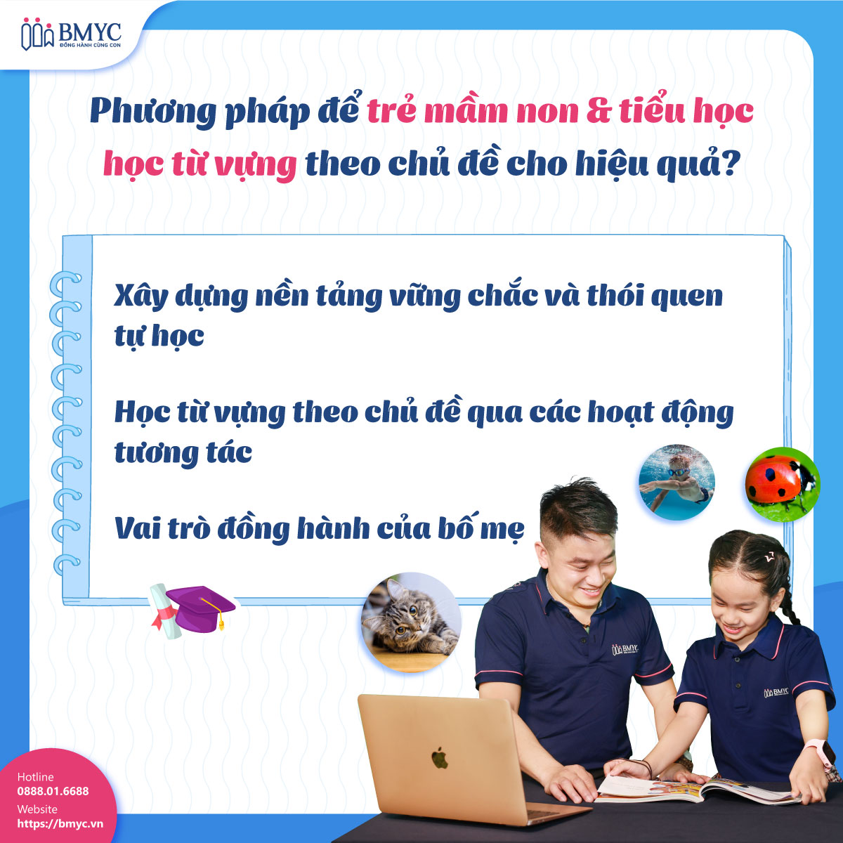 Phương pháp học từ vựng tiếng Anh theo chủ đề cho bé hiệu quả tại bmyc