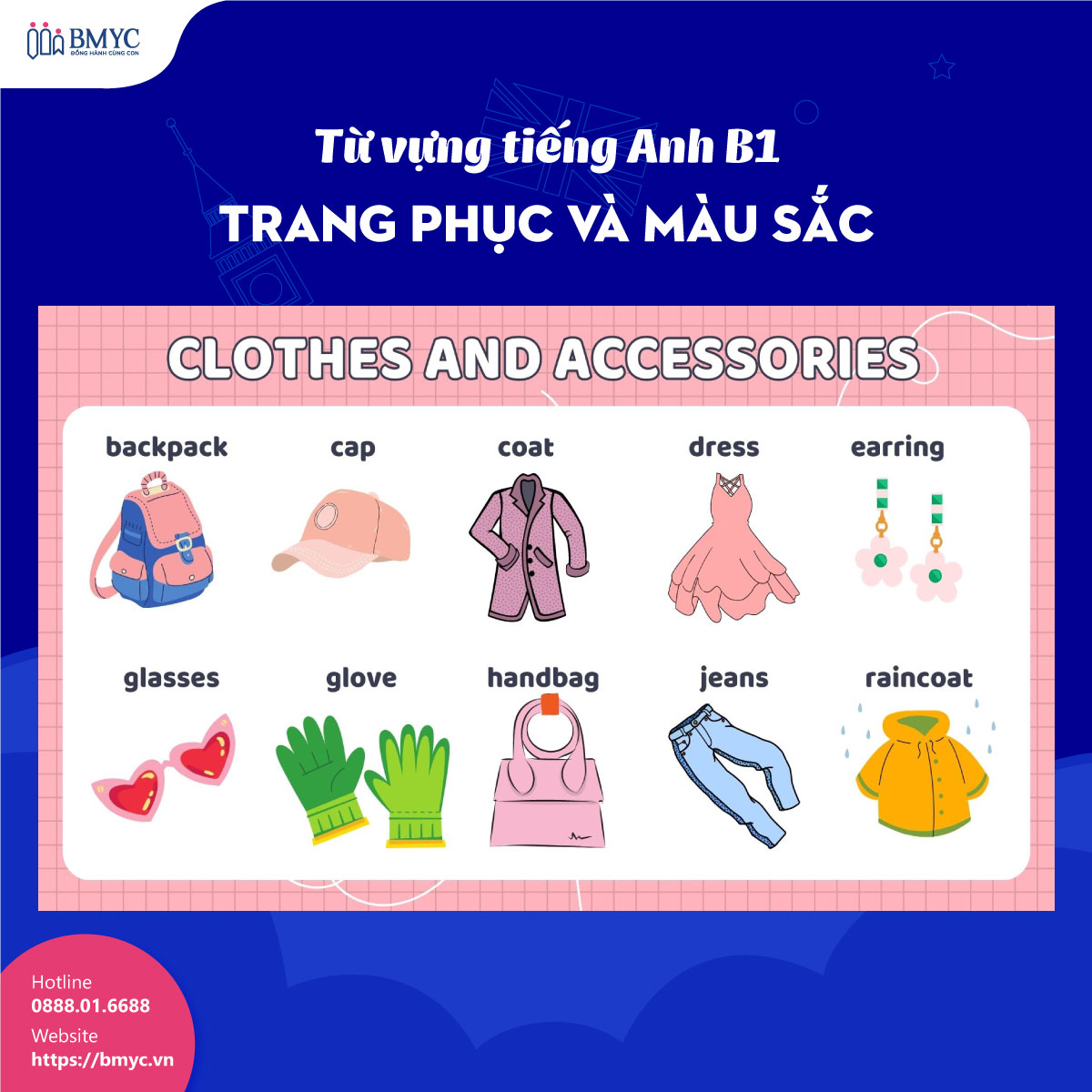 Tu-vung-tieng-Anh-B1....3 Từ vựng tiếng Anh B1: Chủ đề trang phục và màu sắc