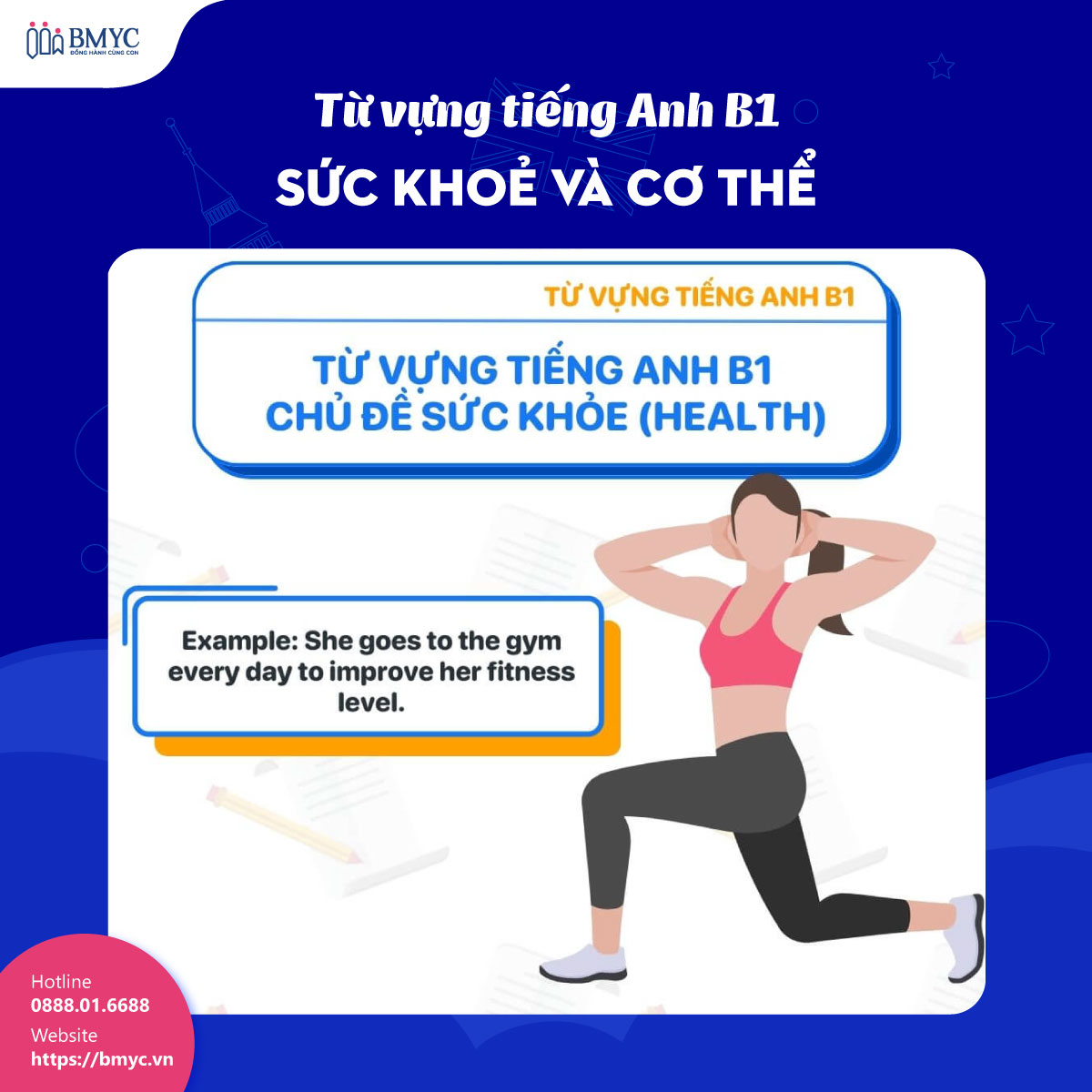 Tu-vung-tieng-Anh-B1....9 Từ vựng tiếng Anh B1: Chủ đề sức khoẻ và cơ thể