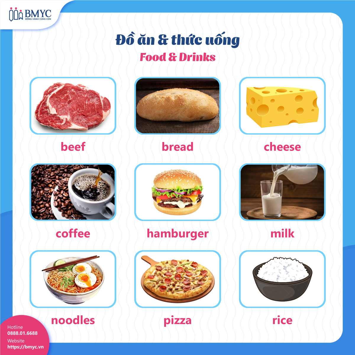 tu-vung-tieng-Anh-theo-chu-de....2 Chủ đề Đồ ăn & thức uống (Food & Drinks)