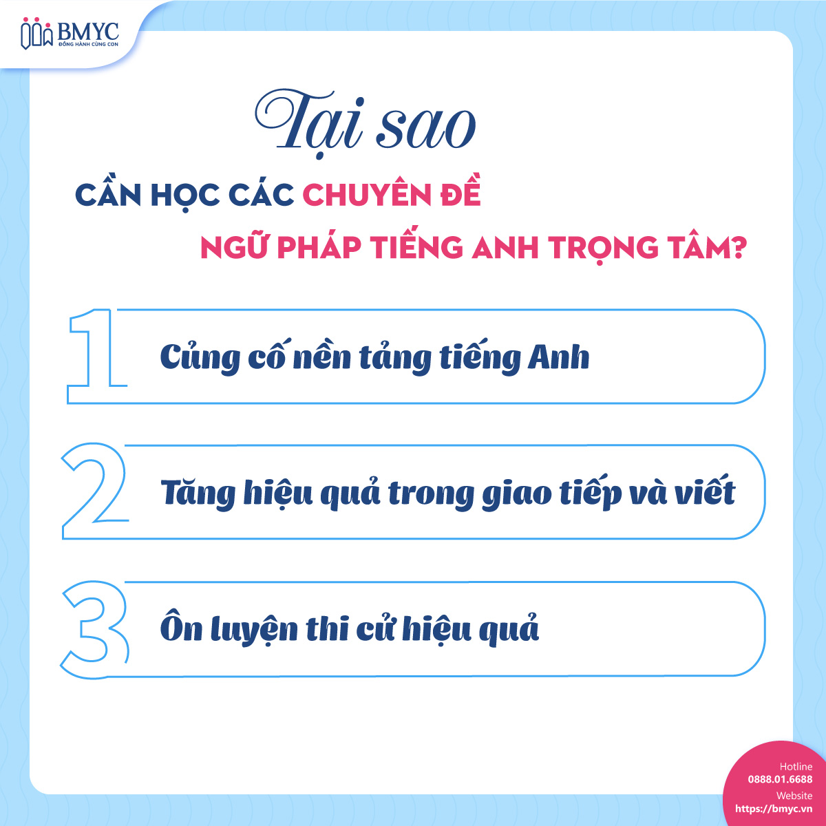 Tại sao cần học các chuyên đề ngữ pháp tiếng Anh trọng tâm?
