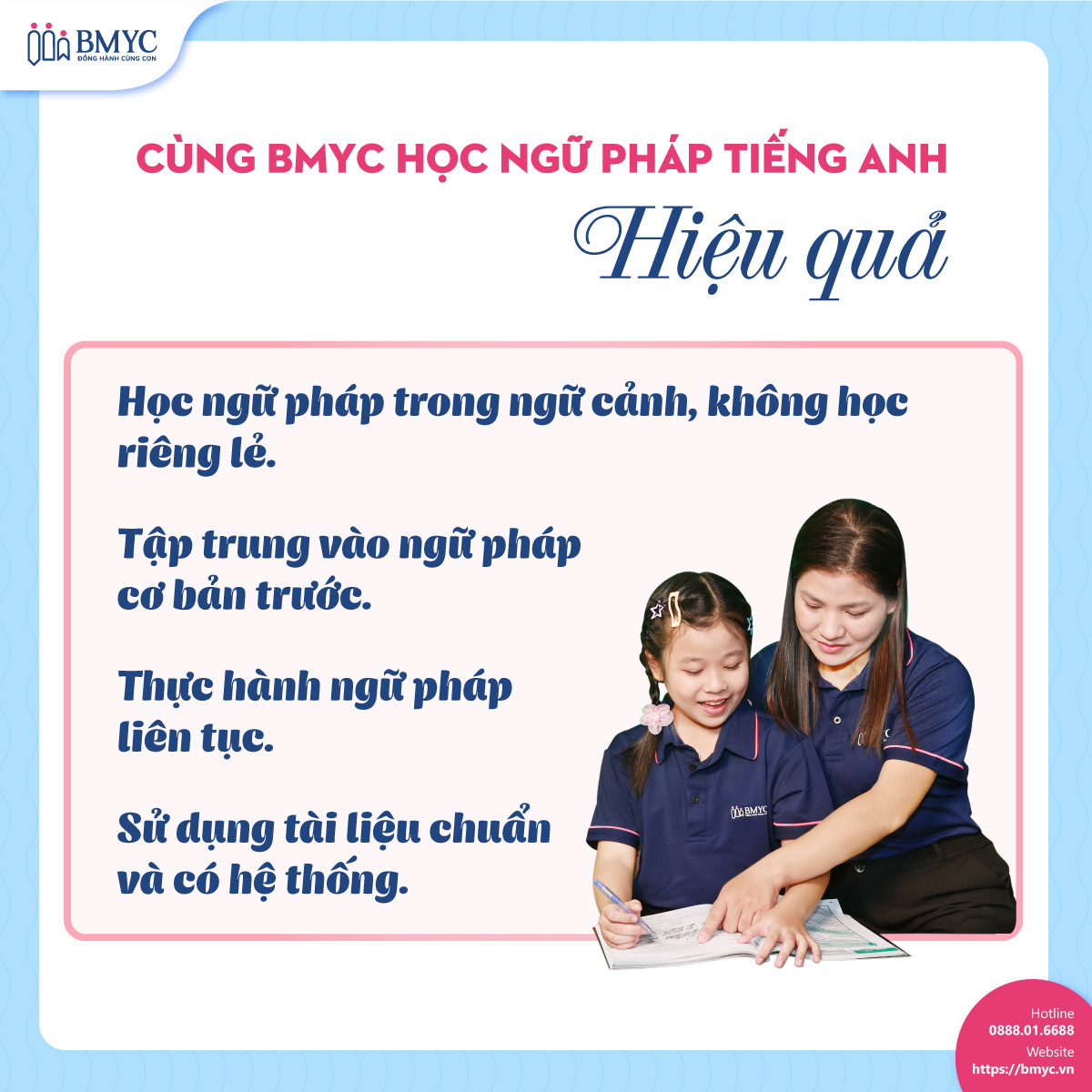 Cùng BMyC học ngữ pháp tiếng Anh hiệu quả