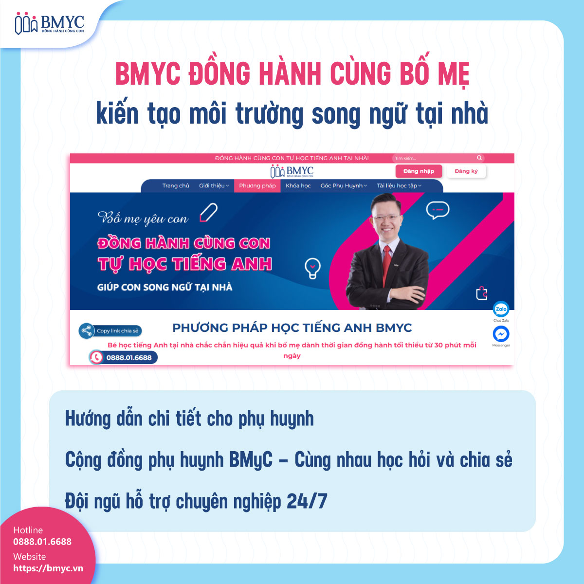 BMyC đồng hành cùng bố mẹ kiến tạo môi trường song ngữ tại nhà