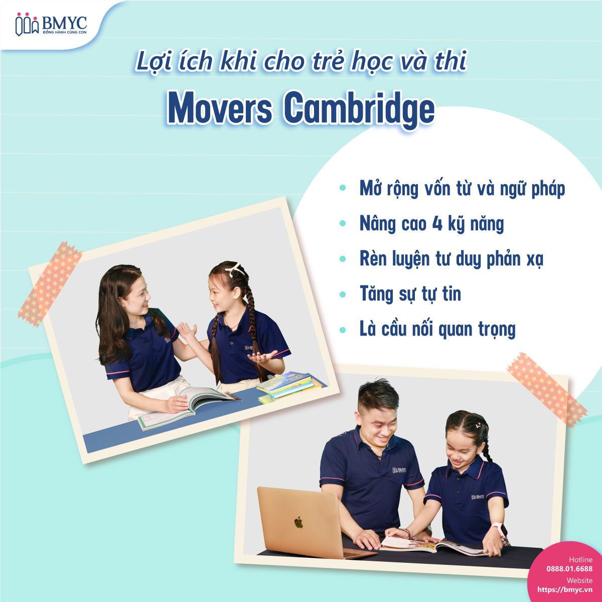 Lợi ích khi cho trẻ học và thi Movers Cambridge