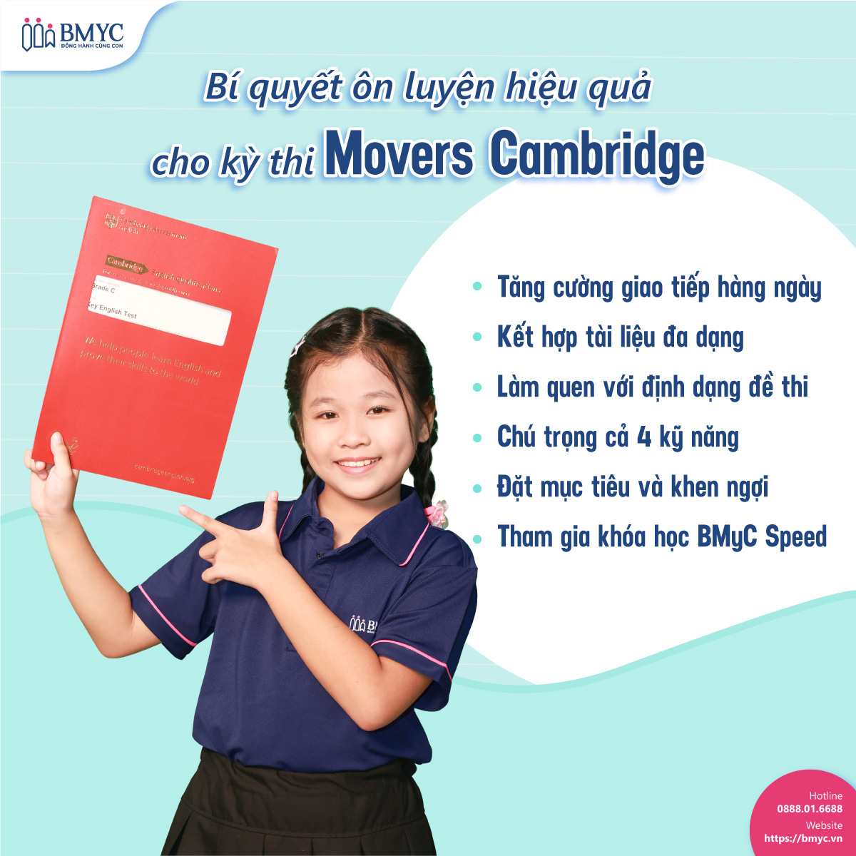 Bí quyết ôn luyện hiệu quả cho kỳ thi Movers Cambridge