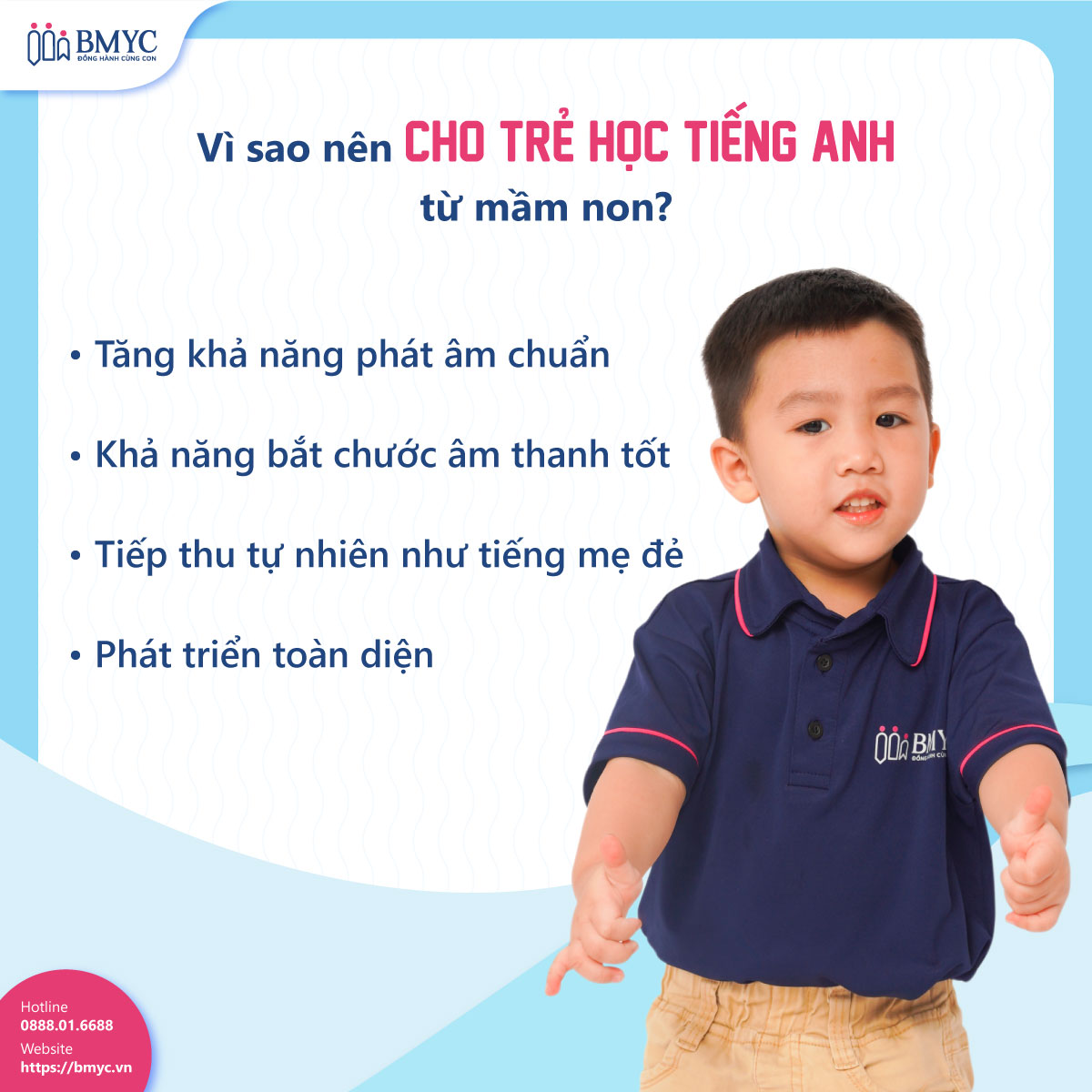 Vì sao nên cho trẻ học tiếng Anh từ mầm non?