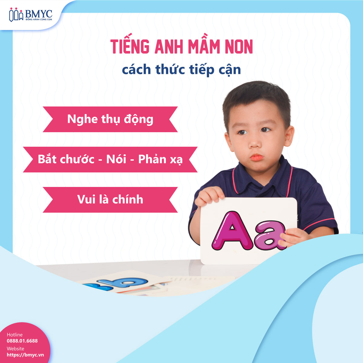 Tiếng Anh mầm non cách thức tiếp cận