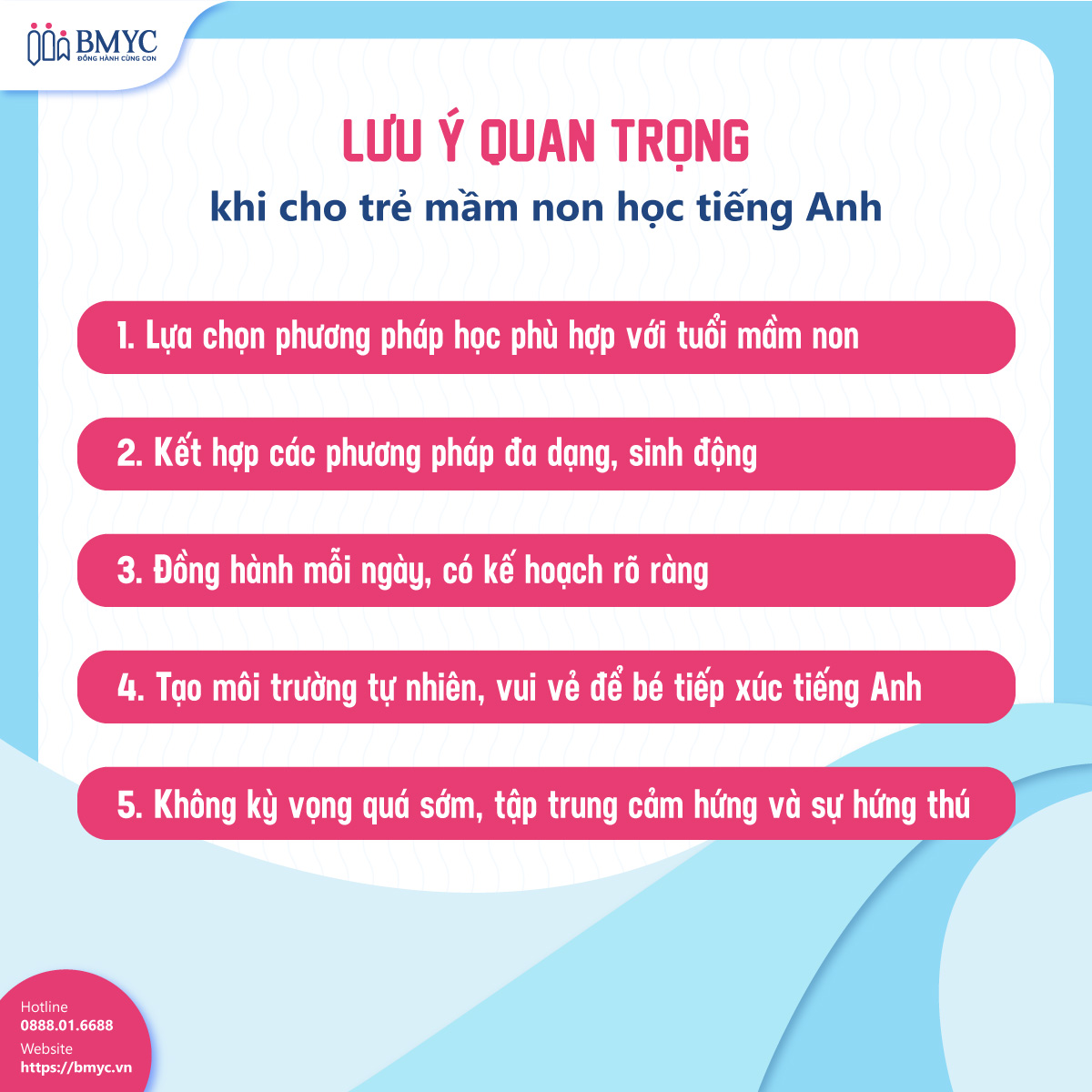 Lưu ý quan trọng khi cho trẻ mầm non học tiếng Anh