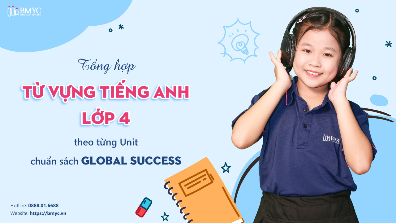Tổng hợp từ vựng tiếng Anh lớp 4 theo từng Unit chuẩn sách Global Success