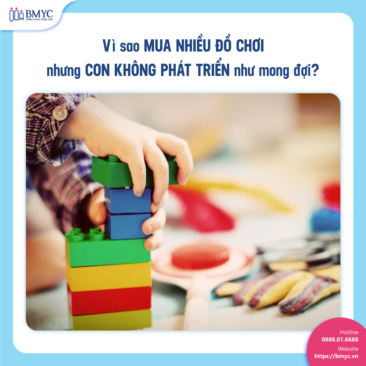Vì sao mua nhiều đồ chơi nhưng con không phát triển như mong đợi?