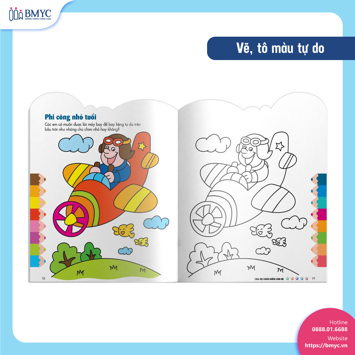 Vẽ, tô màu tự do – Khơi gợi sáng tạo, khả năng biểu đạt.