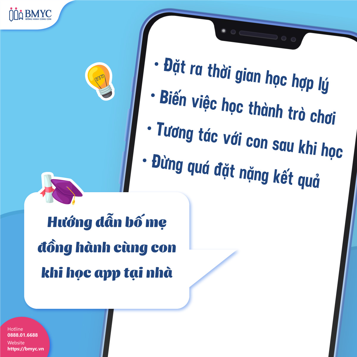 Hướng dẫn bố mẹ đồng hành cùng con khi học app tại nhà