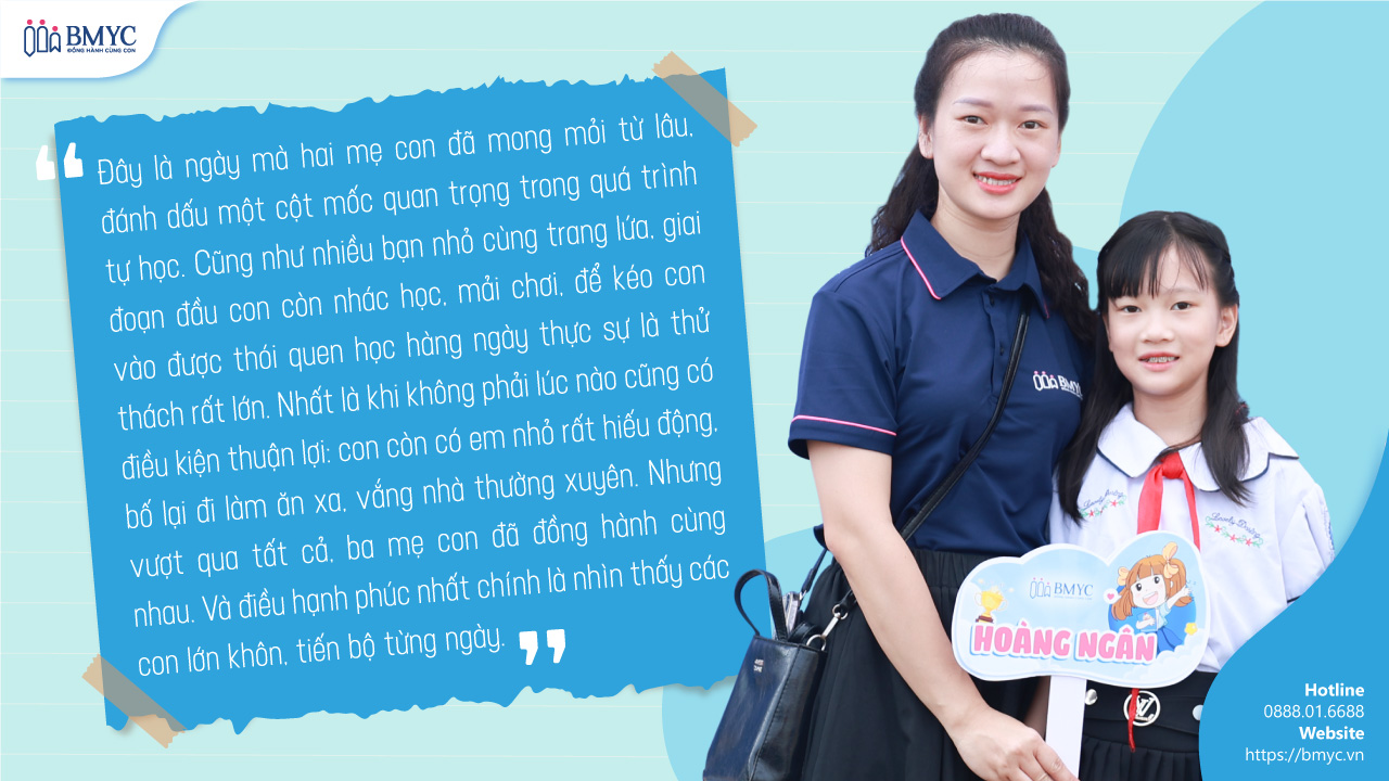 Chia sẻ mẹ Huyền - phụ huynh học viên Trương Hoàng Ngân