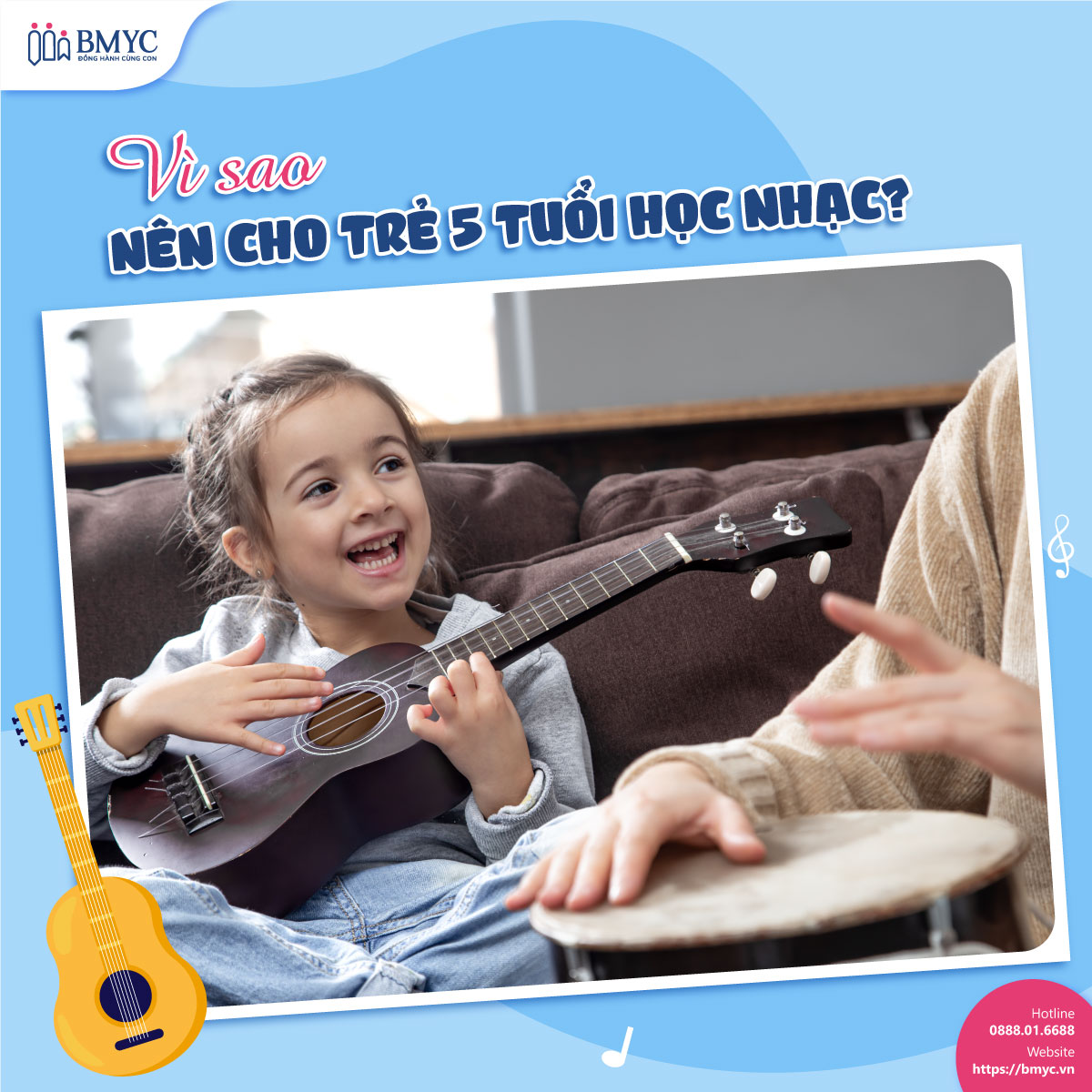 Vì sao nên cho trẻ 5 tuổi học nhạc?