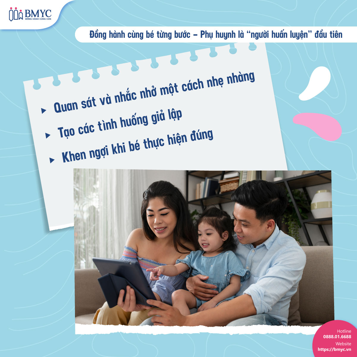 Đồng hành cùng bé từng bước – Phụ huynh là “người huấn luyện” đầu tiên