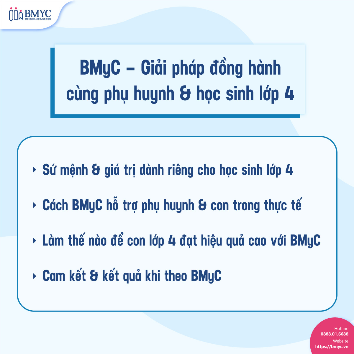 BMyC – Giải pháp đồng hành cùng phụ huynh & học sinh lớp 4