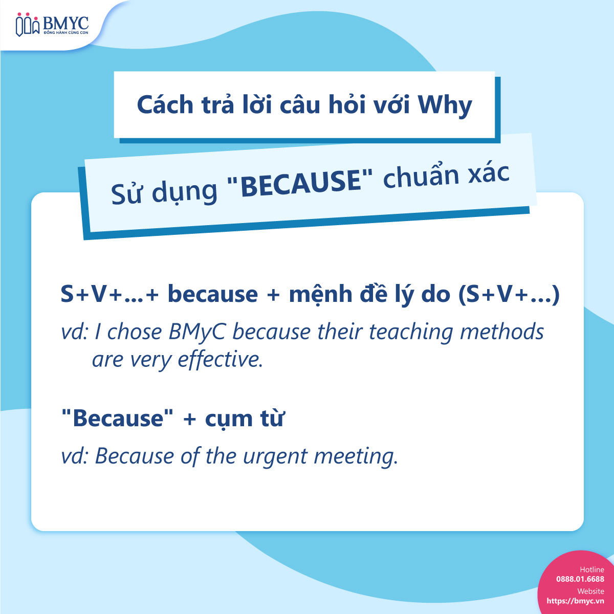 Cach-dat-cau-hoi-vs-why....2 Cách trả lời câu hỏi với Why: Sử dụng "Because" chuẩn xác