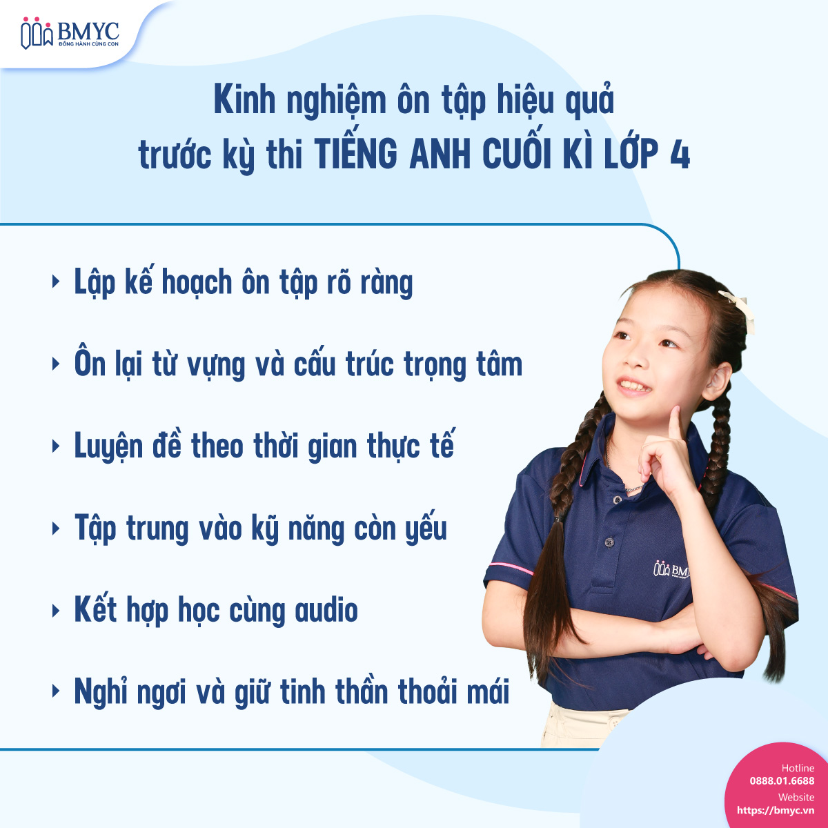 Kinh nghiệm ôn tập hiệu quả trước kỳ thi tiếng Anh cuối kì lớp 4