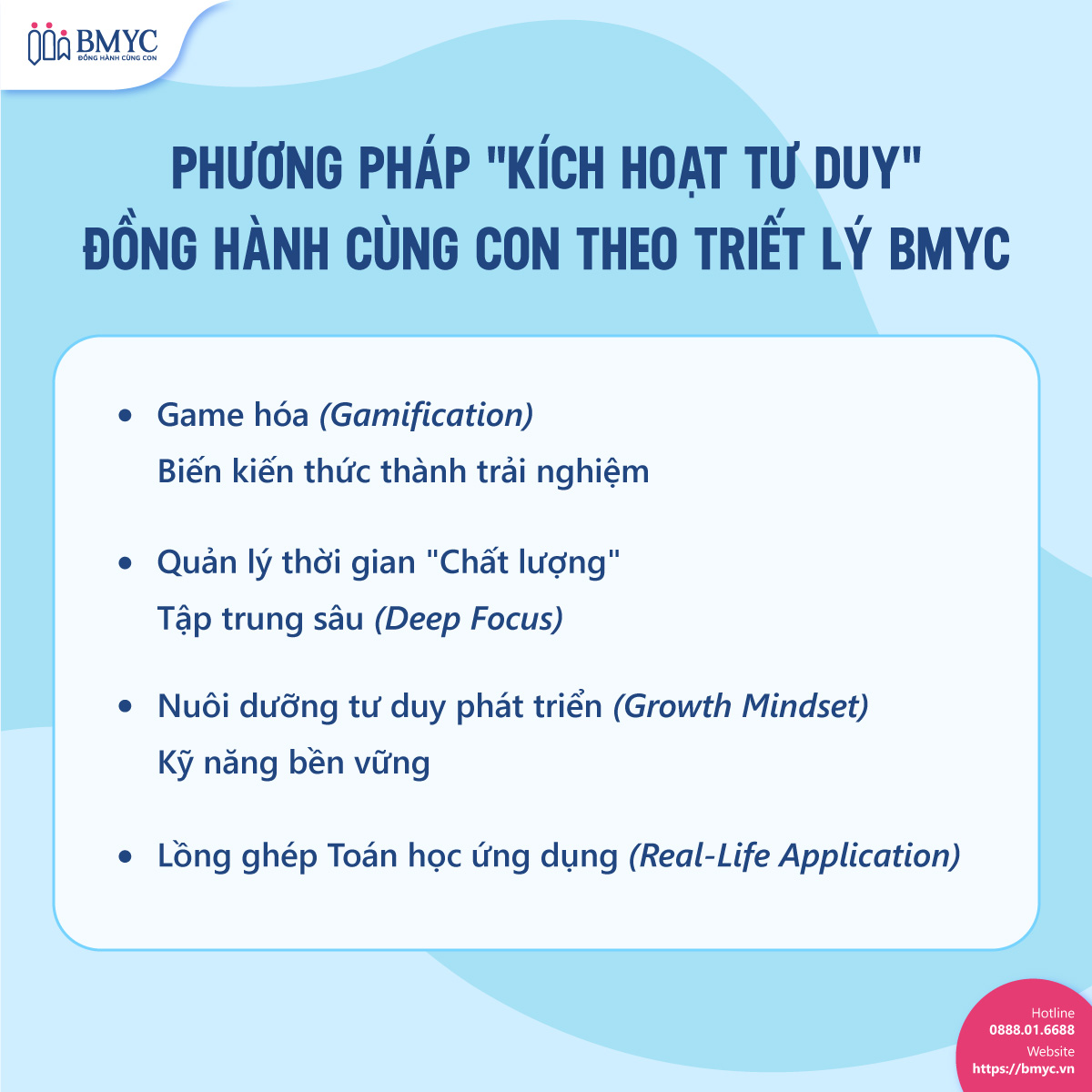 Phương pháp "Kích hoạt tư duy" – Đồng hành cùng con theo triết lý BMyC