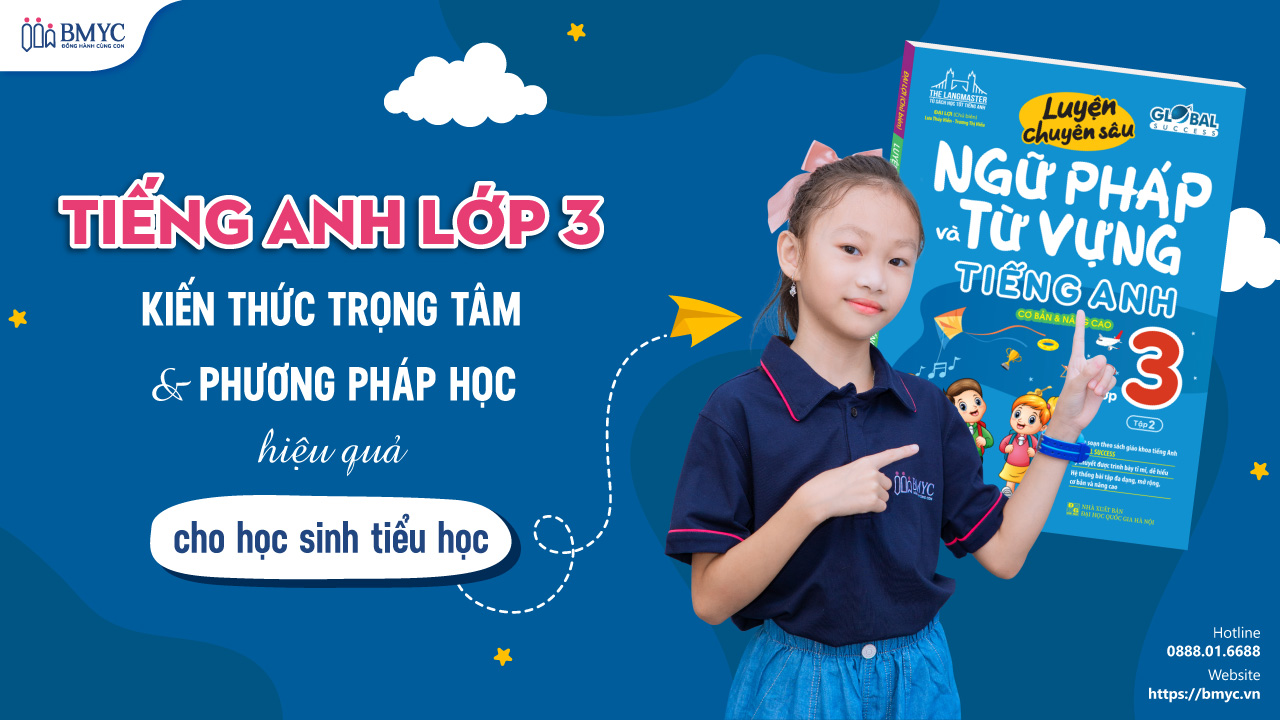 Tiếng Anh lớp 3: Kiến thức trọng tâm & phương pháp học hiệu quả cho học sinh tiểu học