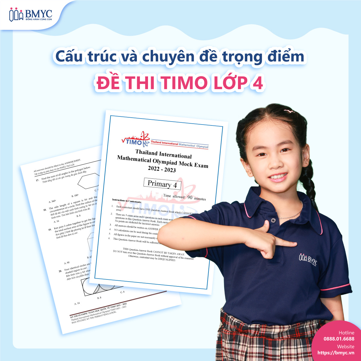 Cấu trúc và chuyên đề trọng điểm đề thi TIMO lớp 4