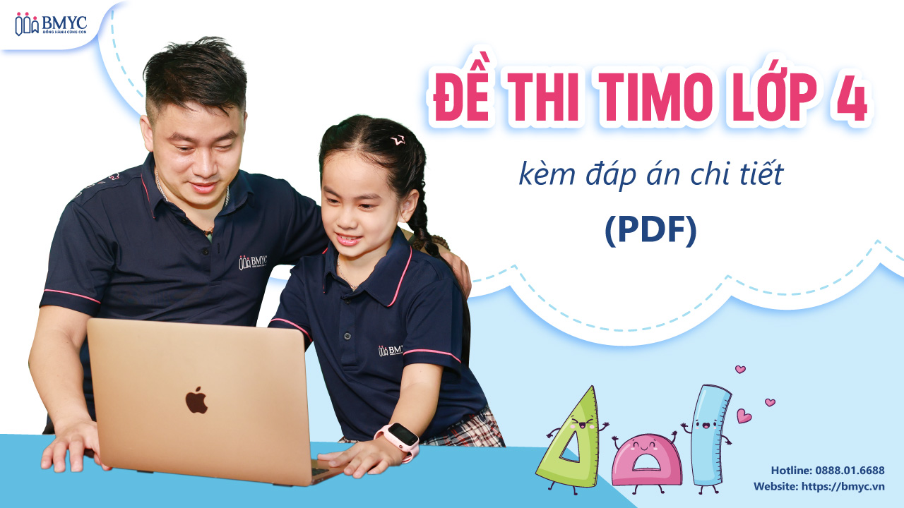 Đề thi TIMO lớp 4 (PDF) kèm đáp án chi tiết