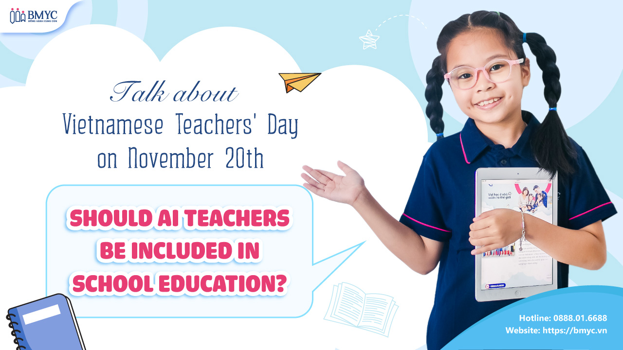 Hướng dẫn bài thuyết trình chủ đề Should AI teachers be included in school education? bằng tiếng Anh