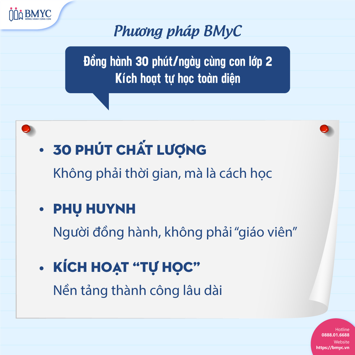 Phương pháp BMyC: Đồng hành 30 phút/ngày cùng con lớp 2 – Kích hoạt tự học toàn diện