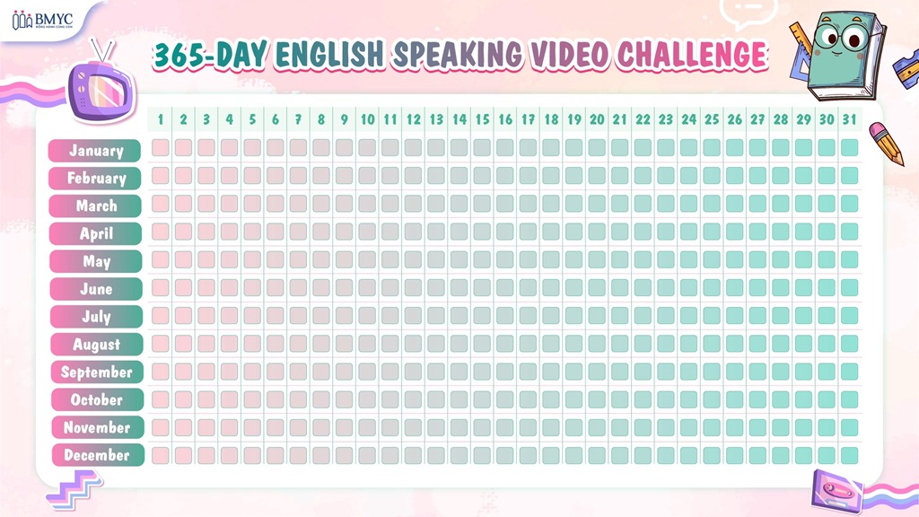 365 ngày thử thách luyện nói tiếng Anh bằng video