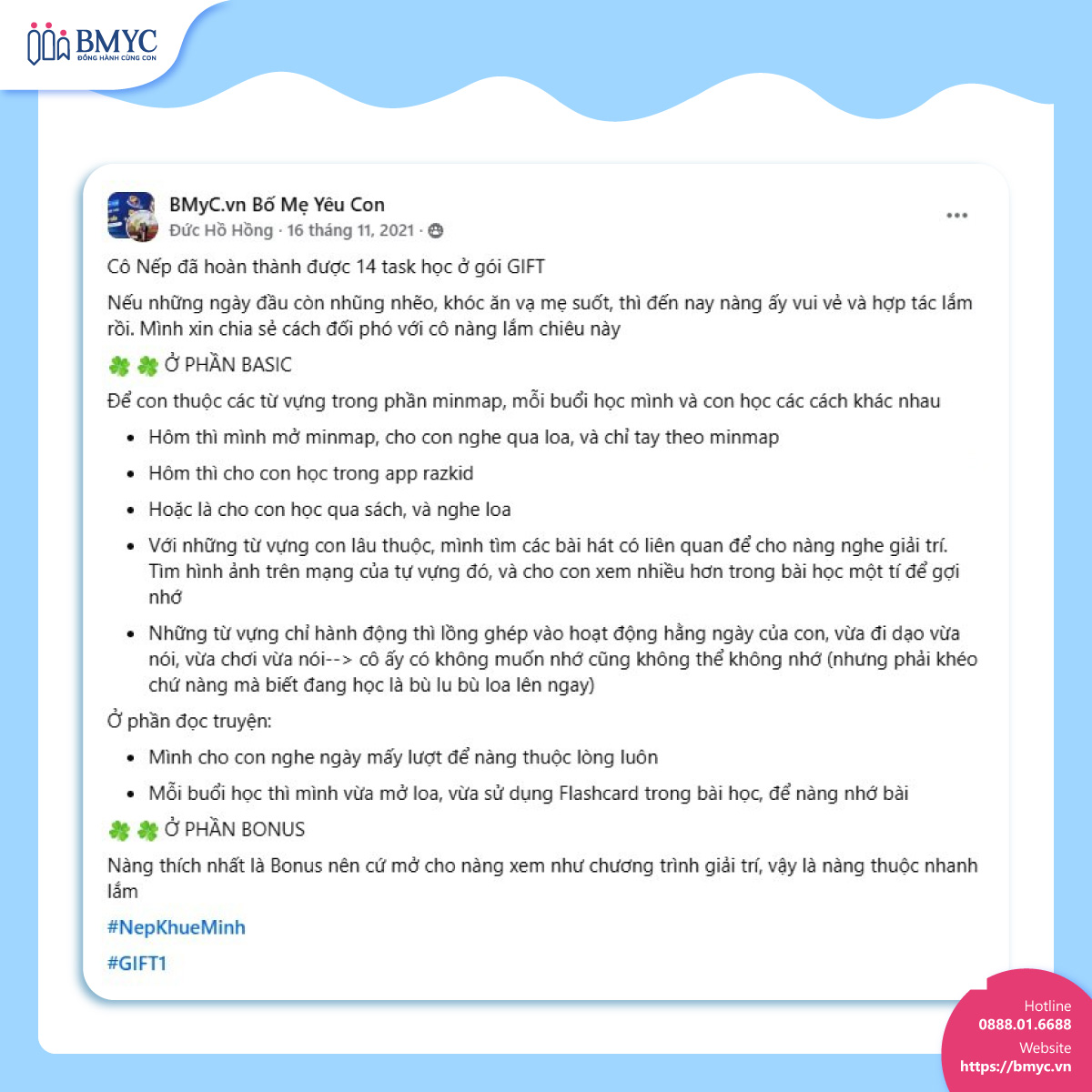 Cho-con-hoc-tu-vung-tieng-Anh.5 phụ huynh Đức Hồ Hồng chia sẻ