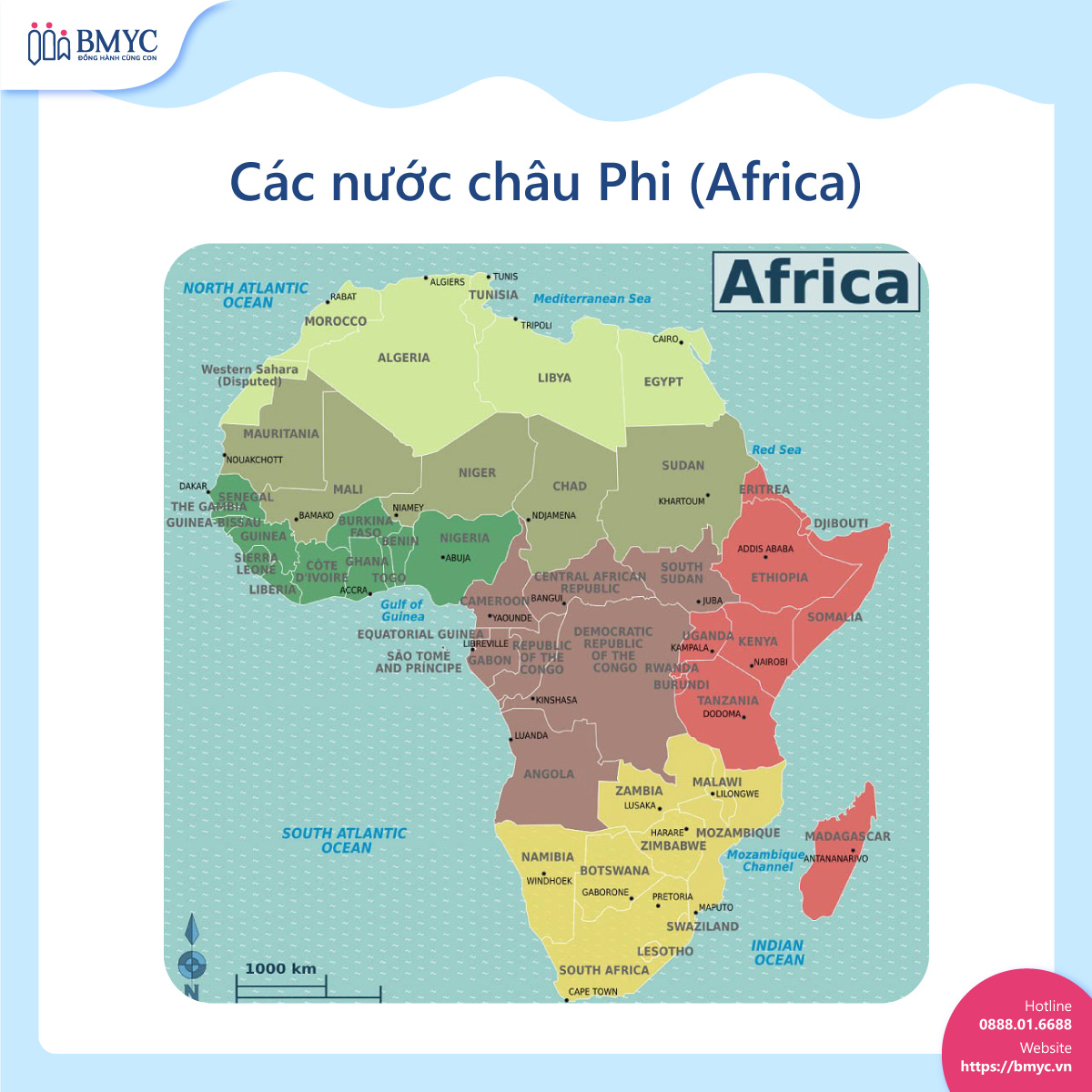 Các nước châu Phi (Africa) 