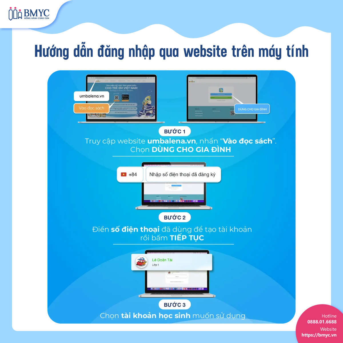 Thu-vien-so-Umbalena....3 Hướng dẫn đăng nhập qua website trên máy tính