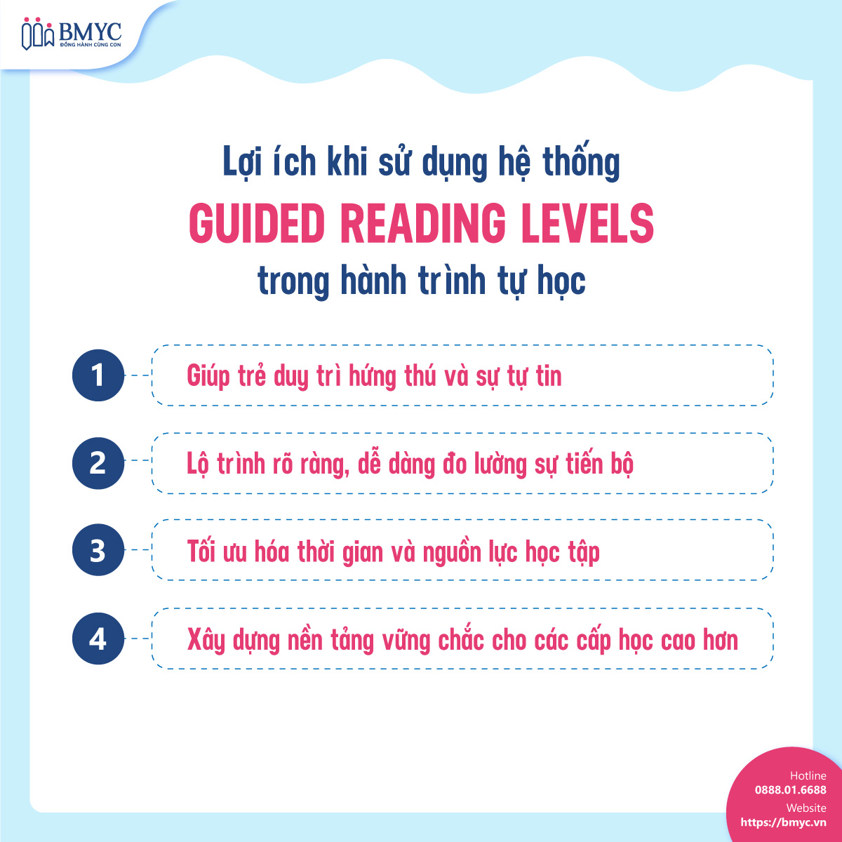 Lợi ích khi sử dụng hệ thống Guided Reading Levels trong hành trình tự học 