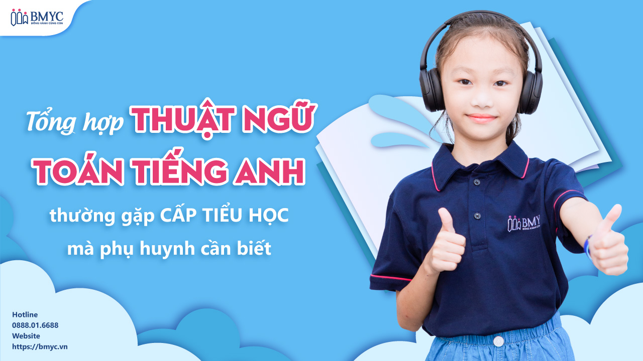 Tổng hợp thuật ngữ Toán tiếng Anh thường gặp cấp tiểu học mà phụ huynh cần biết