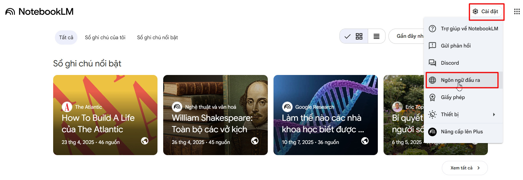 ngon-ngu-dau-ra-notebooklm ngon ngu dau ra notebooklm