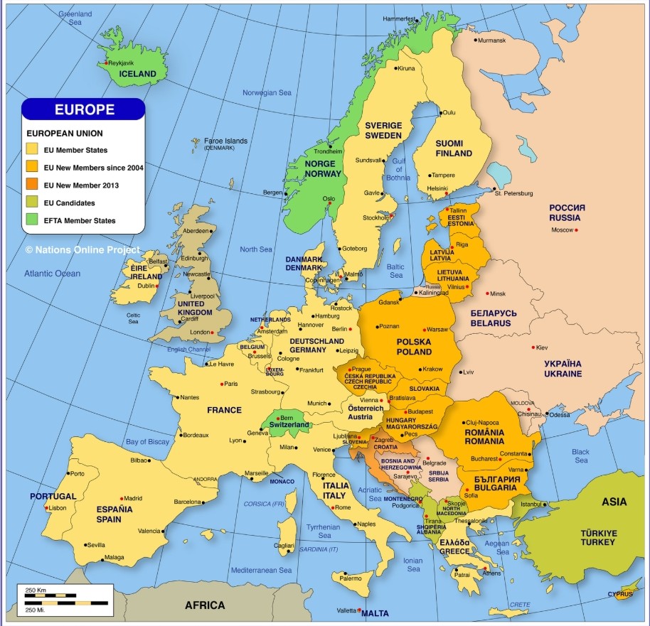 Các nước châu Âu (Europe)