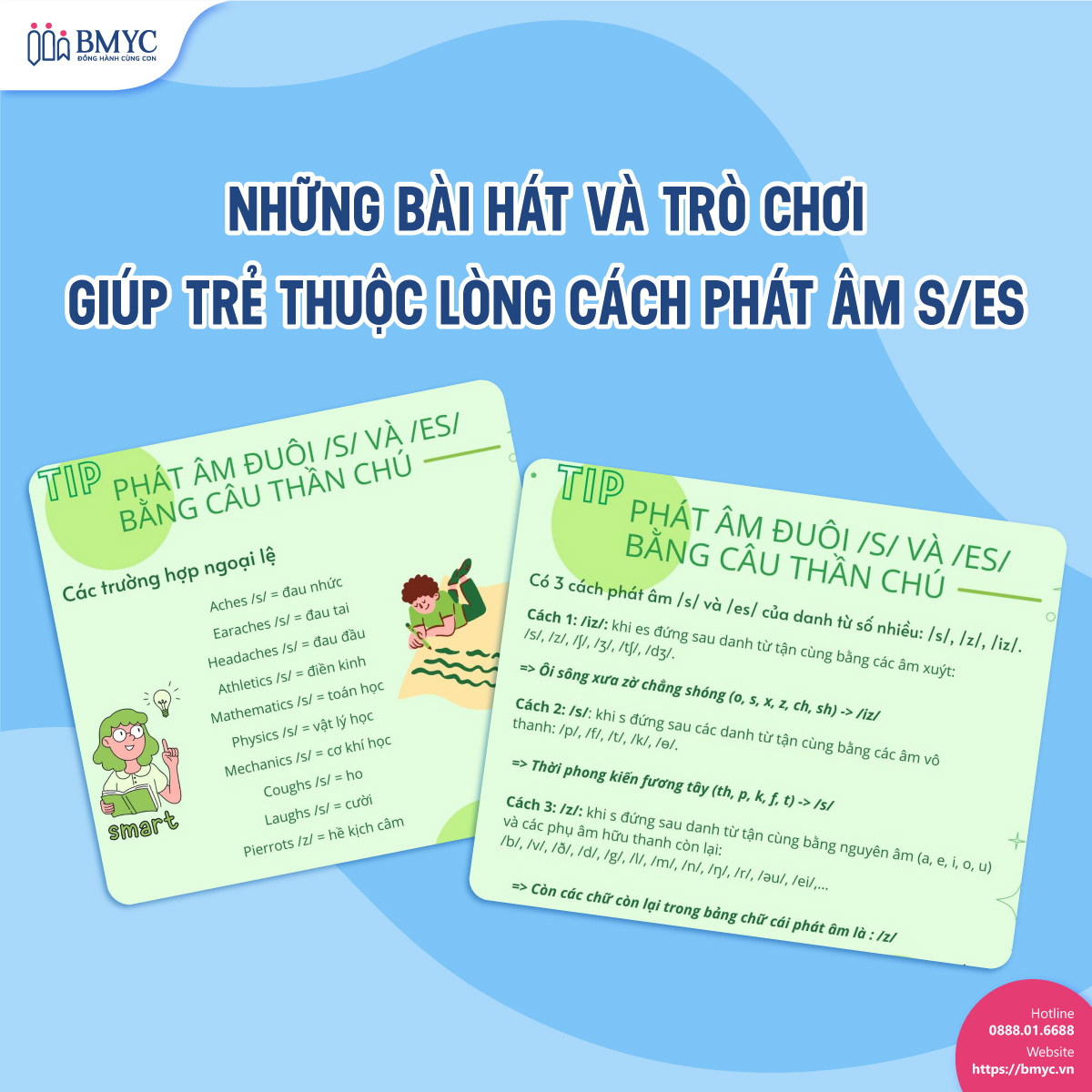 Những bài hát và trò chơi giúp trẻ thuộc lòng cách phát âm s/es