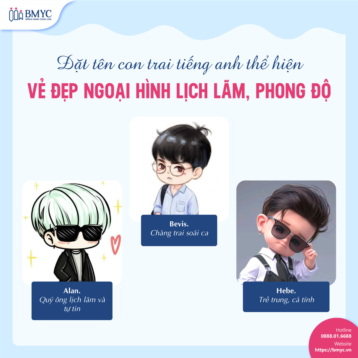 Đặt tên con trai tiếng Anh thể hiện vẻ đẹp ngoại hình lịch lãm, phong độ Đặt tên con trai tiếng Anh thể hiện vẻ đẹp ngoại hình lịch lãm, phong độ