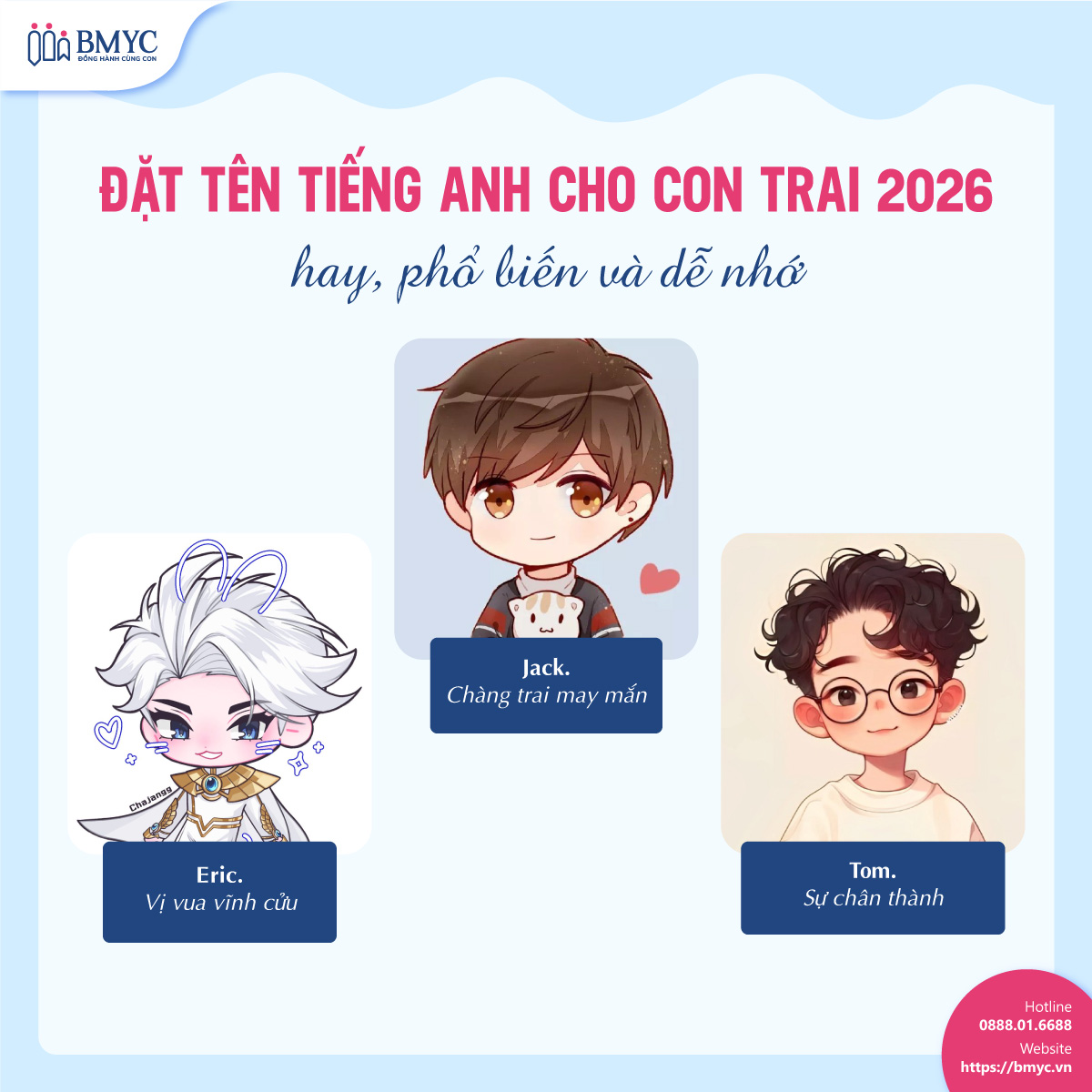 Đặt tên tiếng Anh cho con trai 2026 hay, phổ biến và dễ nhớ Đặt tên tiếng Anh cho con trai 2026 hay, phổ biến và dễ nhớ