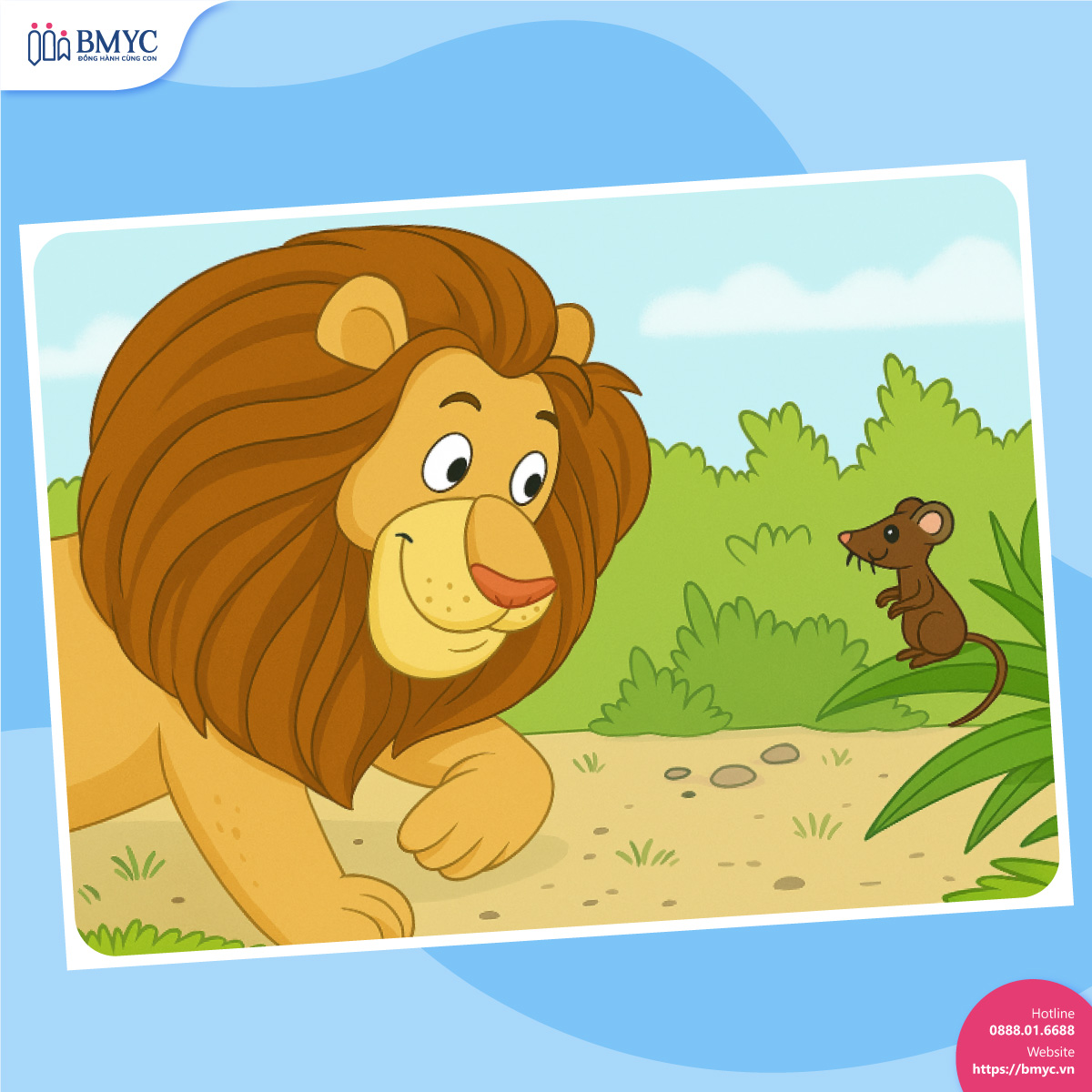 The Lion and the Mouse: Sư tử và Chuột con