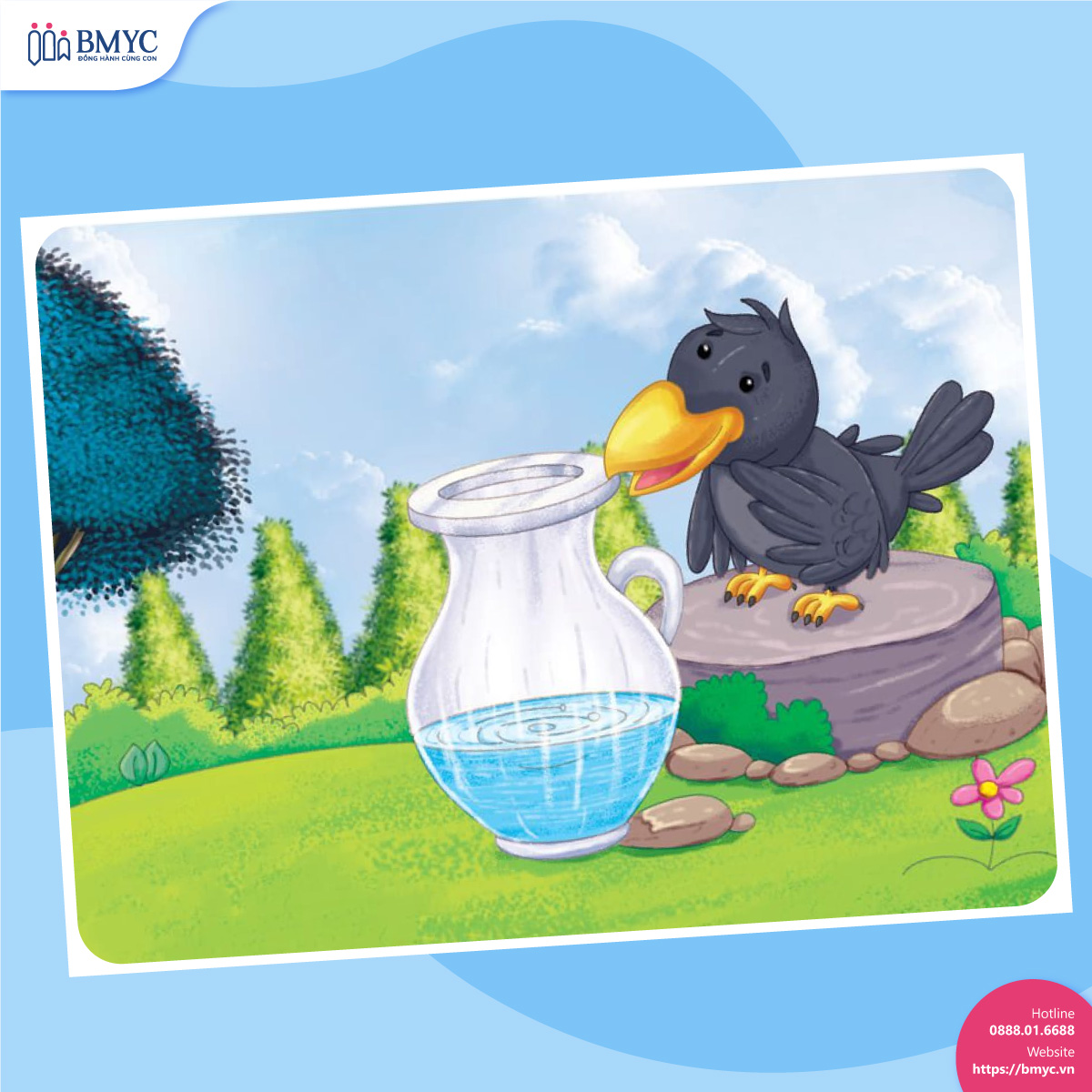 The Crow and the Pitcher (Con Quạ Và Cái Bình)