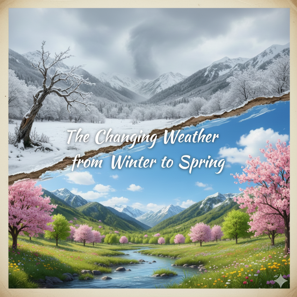 thuyet-trinh The Changing Weather from Winter to Spring ( Sự thay đổi thời tiết từ mùa đông sang mùa xuân).